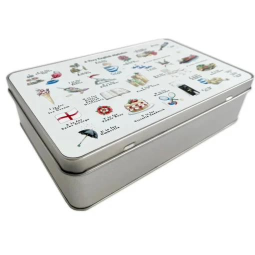 A Very English Alphabet Storage Tin