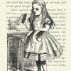 Alice in Wonderland-Book Greetings Card
