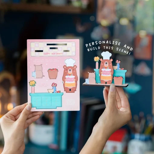 Bakery Bear Pop Out Card