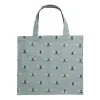 Bees Teal Folding Shopping Bag