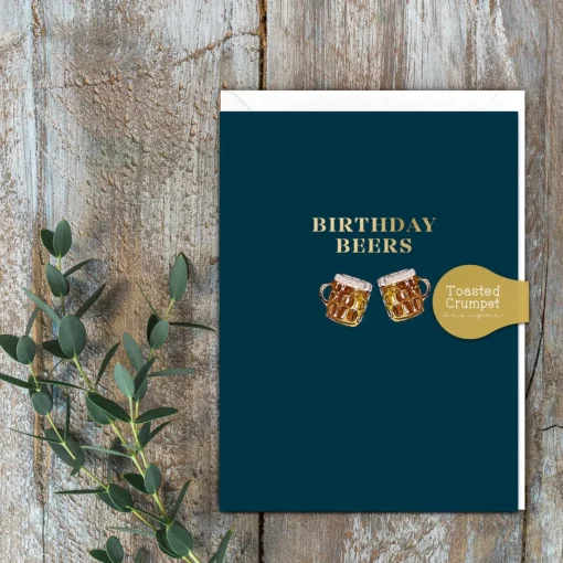 Birthday Beers Greetings Card