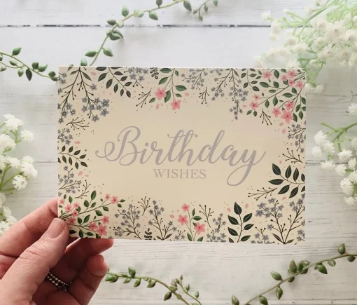 Birthday Wishes Meadow Greeting Card