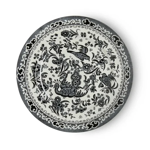 Black Regal Peacock Small Plate 7 in