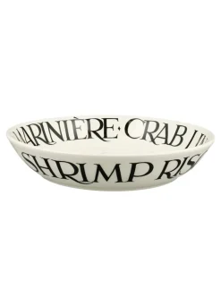 Black Toast Crab Linguini Medium Pasta Bowl