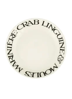 Black Toast Crab Linguini Medium Pasta Bowl