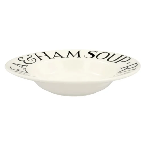 Black Toast Soup Plate