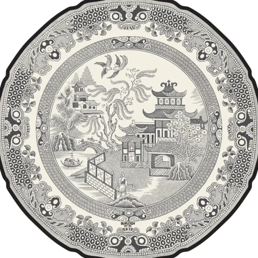 Black Willow 12 Die-Cut Paper Placemats
