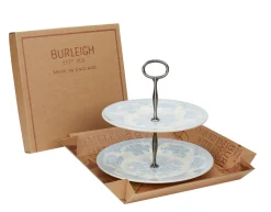 Blue Asiatic Pheasants 2 Tier Cake Stand