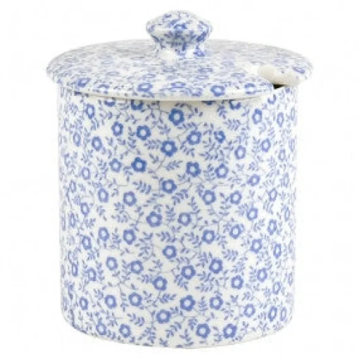 Blue Felicity Covered Jam/Sugar Pot