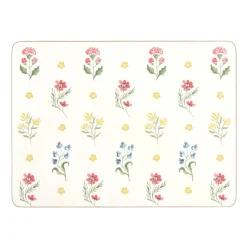 Boho Floral Set of 4 Placemats