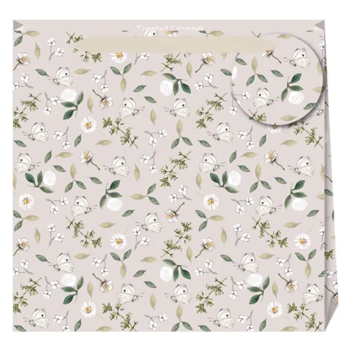 Butterflies and Botanicals Dusty Pink Medium Gift Bag