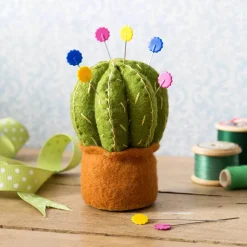 Cactus Pincushion Wool Mix Felt Craft Kit