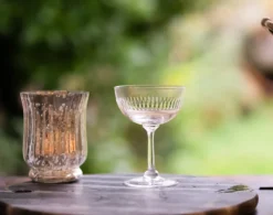 Champagne Saucer with Spears Design by The Vintage List