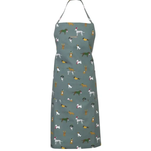 Christmas Dogs Adult Apron