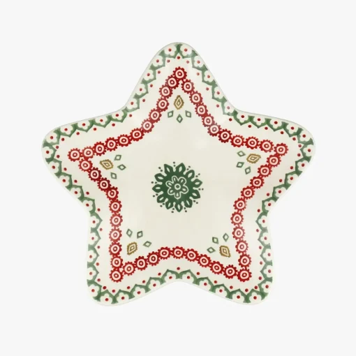 Christmas Joy Medium Star Plate