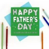 Colouring In "Happy Father's Day" Card