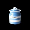 Cornishware Coffee Storage Jar-- Blue