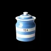 Cornishware Tea Storage Jar 84cl-- Blue