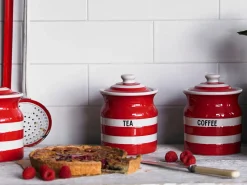 Cornishware Tea Storage Jar 84cl-- Red