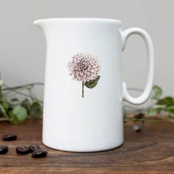 Dahlia Bone China Half Pint Jug