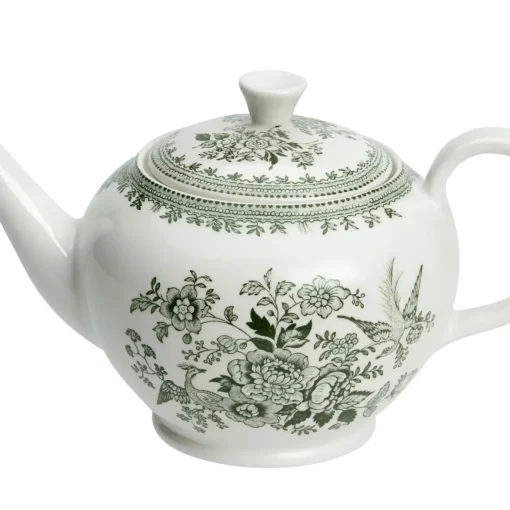 Dark Green Asiatic Pheasants Teapot Large