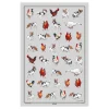 Farmyard Frolics Linen/Cotton Tea Towel