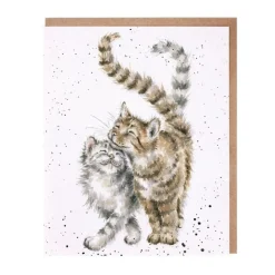 'Feline Good' Cat Greetings Card