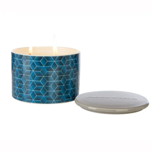 Fired Earth Ceramic Multi Wick Assam & White Cedar Tea Candle