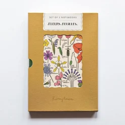 Fleur et Feuilles Set of 2 Notebooks