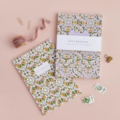 Flora Nouveau - Set of 2 A5 Notebooks