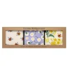 Forget Me Not & Primrose Set 3 Square Caddies