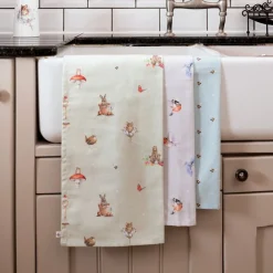 'Garden Friends' Garden Animal Tea Towel