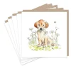 Golden Retriever and Daisies Set of 5 Notecards