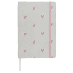 Hearts A5 Fabric Notebook
