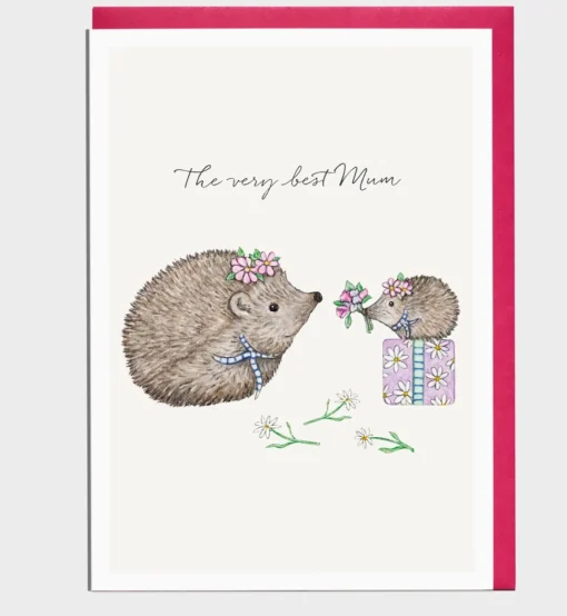 Hedgehog Mother's Day Card