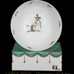 Here He Comes Christmas Bone China Medium Bowl