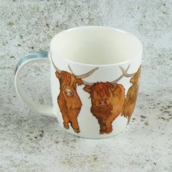 Highland Cows Bone China Mug (Boxed)
