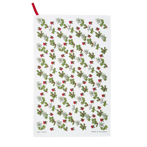 Holly & Ivy Tea Towel