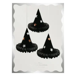 Honeycomb Witch Hat Decorations