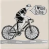 I Love Me Bike by Moorland Pottery