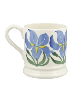 Iris Hand-Stamped 1/2 Pint Mug