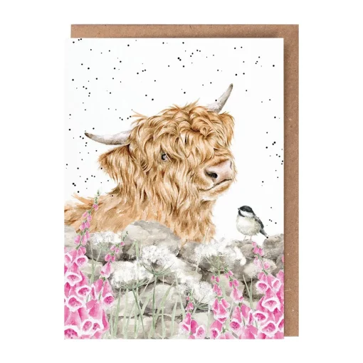 'Just for Moo...' Highland Cows Greetings Card