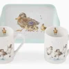 'Just Hatched' Ducklings Mug & Tray Set