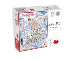 Map of England 1000 Piece Jigsaw Puzzle