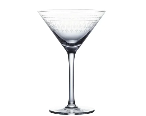 Martini Glass with Ovals Design by The Vintage List