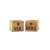 Mr & Mrs Oak Egg Cups - Set of 2