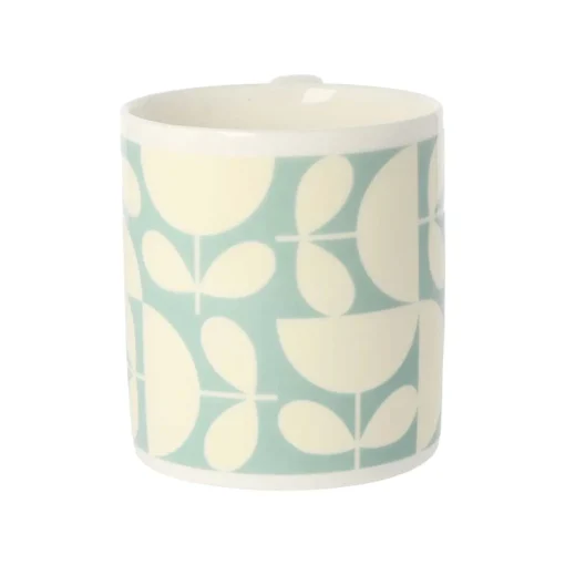 Orla Kiely Patchwork Aqua Bone China Mug