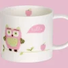 Owlie 1 Handle Mug in Pink