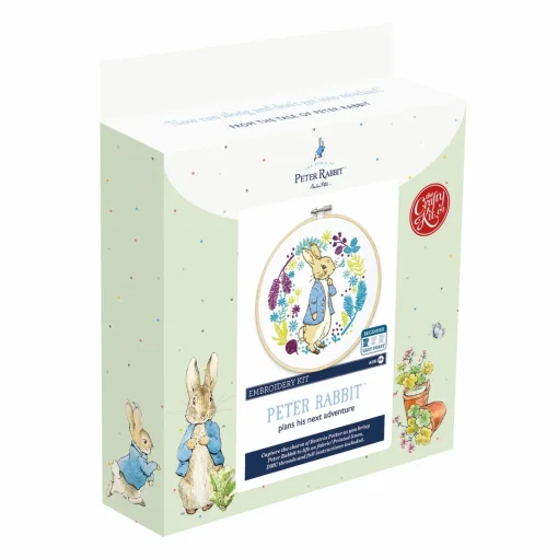 Peter Rabbit Plans His Next Adventure Embroidery Kit
