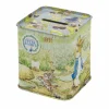 Peter Rabbit Square Tin Money Box